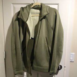 Lululemon olive zip up jacket